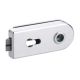 Glass door lock PZ univers., aluminium F1