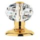 VERONICA door knob 80mm, polished brass in gold tone