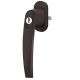 Window handle with key VICTORY, brown RAL 8019