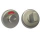WC roses with knob 6 mm, with colour indicator, stainless steel
