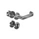 8116 PREMIUM FS fire safety door handle set with roses PZ and door knob 3020 FS, 9mm, stainless steel