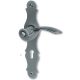 WERFEN handle set with backplates PZ, steel blackened