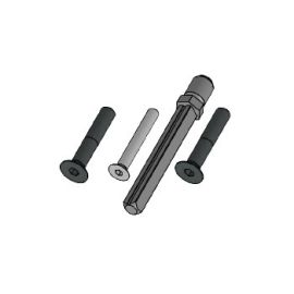 Fastener set 05 0520 for FSB security backplates with fixed knob (spindle+screws)
