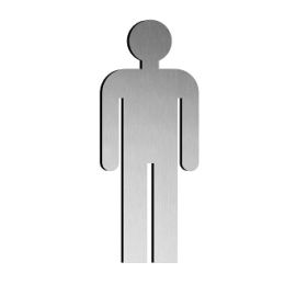 Pictogram Man, stainless steel
