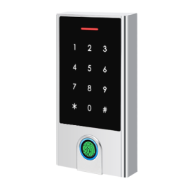 Piekļuves kontroles kodu panelis HF5-Ble ar pirkstu nospiedumu lasītāju, IP66, 12V DC