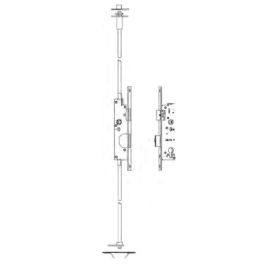 E3-B FULL PANIC slēdzeņu sistēma divviru ALUMĪNIJA profilrāmju durvīm pēc EN179 un EN1125, funkcija B