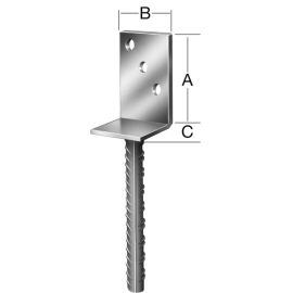 Kerge L-kujuline tugi 71275 (A-tüüpi)