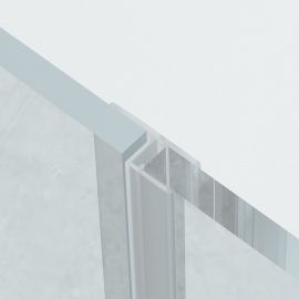 Keskmine tihendusprofiil ühetasandiliste paneelidega dušikabiinide jaoks