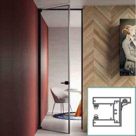 Veramo alumīnija rāmju durvju konstrukcija DIV-201