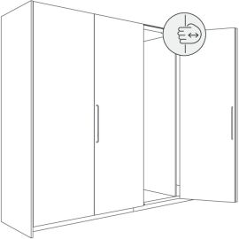 Garnitūra salokāmām / sāniski sabīdāmām mēbeļu fasādēm HAWA FOLDING CONCEPTA III 20 PULL