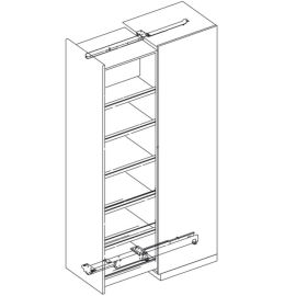 HAWA FORTE 170 hardware system for tall pull-out cabinets
