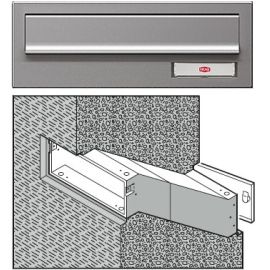 RENZ depth-adjustable built-in letterbox