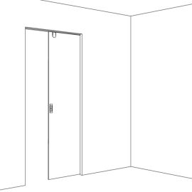 HAWA JUNIOR 100 GP Pocket seinasisene liuguksesüsteem klaasustele 