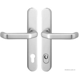 ALUMINIUM Security handles for framed doors KRONOS 1200 ZA ALU with vylinder guard