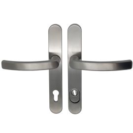 STAINLESS STEEL Security handles for framed doors KRONOS 2000 ZA NT with cylinder guard