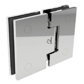 Spring-loaded hinge for shower unit LEA - glass/glass 180°