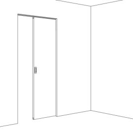 HAWA PORTA 60HMT Pocket Acoustics ceiling-mounted wall pocket hardware system for sliding doors with sound insulation