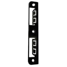 Black adjustable strike plate 94 0017