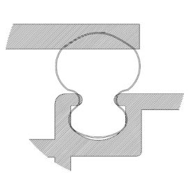 QL-9640 tihenduskumm PVC akendele ja ustele - RULL