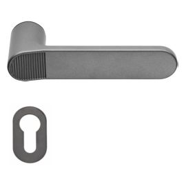 Door handle without rose QUID ZINCRAL 390