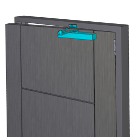 Door closer GEZE TS 4000 with standard link arm - ARRANGEMENT 1