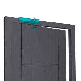 Door closer DC336 with link arm L190 - ARRANGEMENT 2