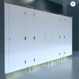 Sanitāro kabīņu aprīkojuma sistēma SM A19 ar apaļām karkasa caurulēm