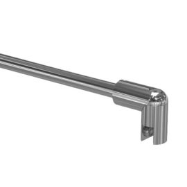 Ümmarguse profiiliga dušikabiini stabilisaator 400 mm - sein/klaas 45°