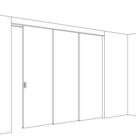 HAWA JUNIOR 80 Z TELESCOPIC 3 paralleelset liuguksesüsteemi