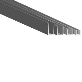 Alumiiniumist U-profiil dušikabiinide jaoks, 2500 mm