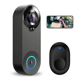 Video durvju zvans ar iebūvētu akumulatoru un domofonu