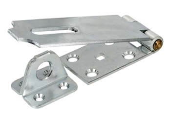 Safety hasp & staple, 105x35mm, galvanised