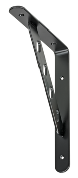 Alpha-Line bracket, black, 250x200x30
