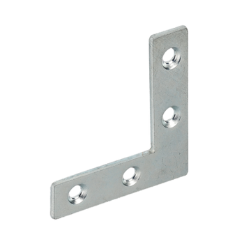 Furniture flat angle, 75x12, galvanised