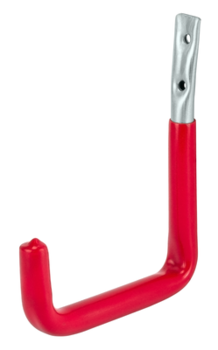 Wall hook, 302x250x91 mm, galvanised / red rubber