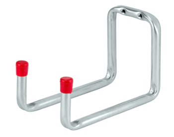 Tool holder 120x70x90, galvanised / red end caps