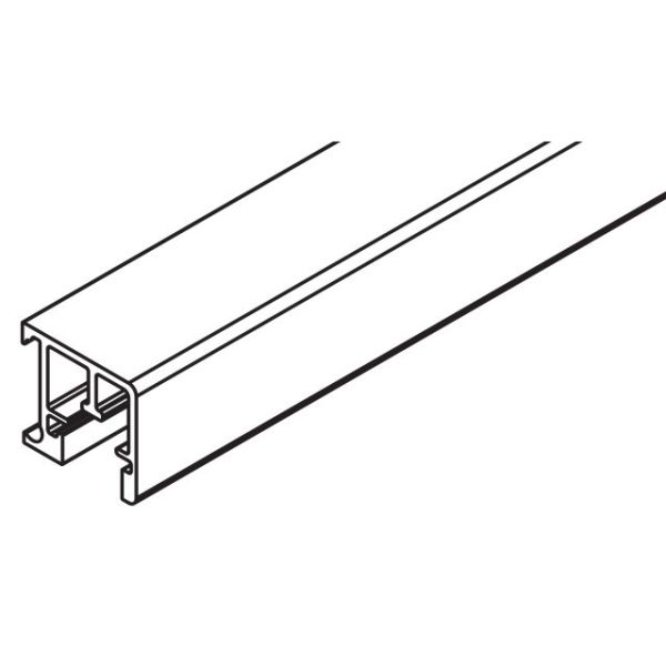 DIVIDO H DS3/DS4 keskrööpmel B25, alumiiniumist anodeeritud, 6000 mm
