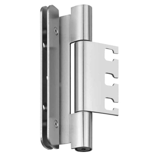 Heavy duty hinge 060-21/160 DF with acoustic seal, 160 mm, 200 kg, stainless steel