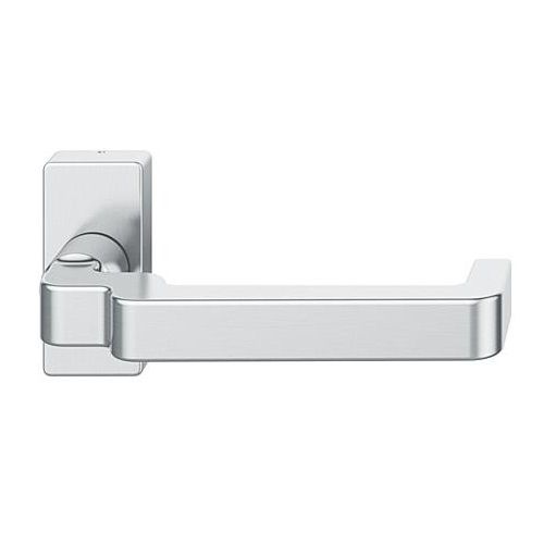 FSB 06 1134 cranked handle for framed fireproof emergency door on square rose, stainless steel