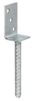 Light supporting shoe L-shaped, 80x50x40, hot-dip galvanised