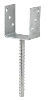 Light supporting shoe, U-shape 81x60x100, hot-dip galvanised