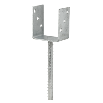 Light supporting shoe, U-shape 141x60x100, hot-dip galvanised