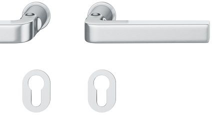 Plug-in handle set PZ, stainless steel