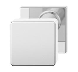 Door knob 0811 25, one-sided fastening, stainless steel mirror finish