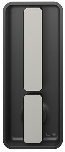 Liugukse käepide WC koos nupuga, kandiline, alumiinium S8/F1