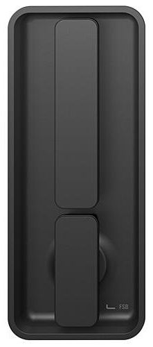 Liugukse käepide WC koos nupuga, kandiline, alumiinium S8