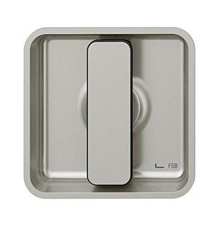 Liugukse käepide WC koos nupuga, nelinurkne, alumiinium F1