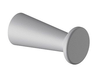 Towel hook A100, 40mm, grey RAL7040