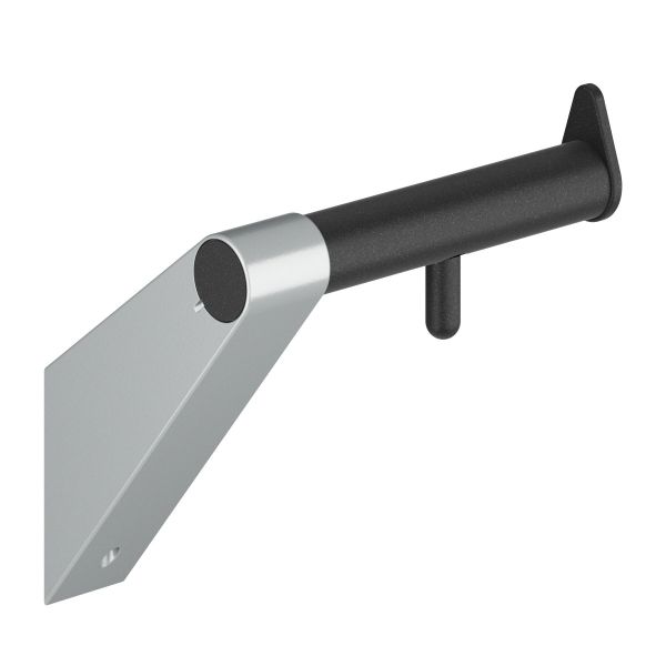 WC roll holder A100, anthracite metallic / aluminium gey metallic, right