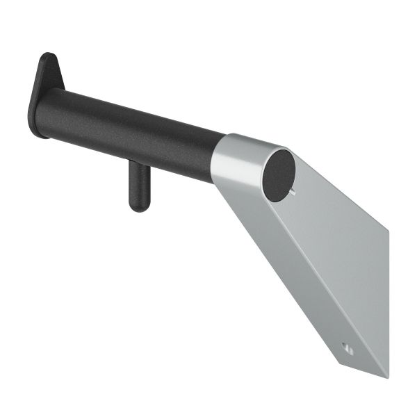 WC roll holder A100, anthracite metallic / aluminium gey metallic, left